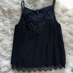 WHBM pleated lace cami